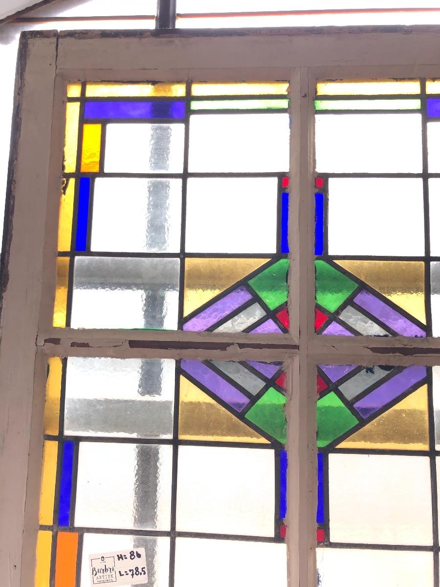 Antique stained glass window