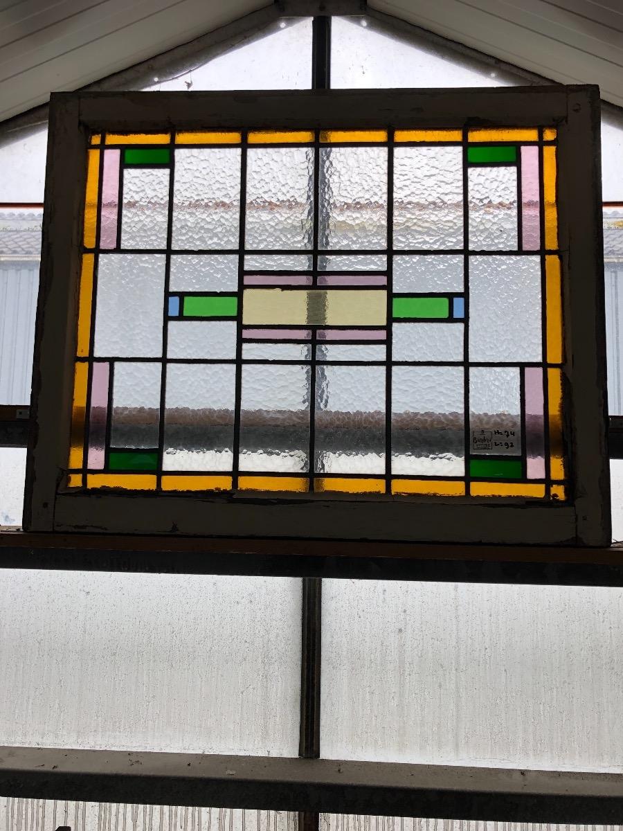 Antique stained glass window