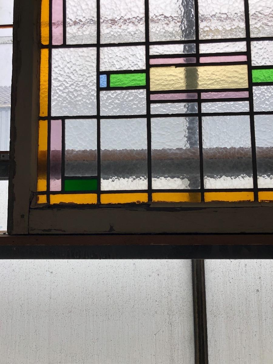Antique stained glass window