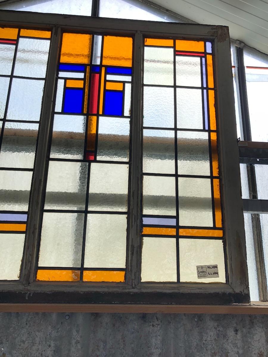 Antique stained glass window