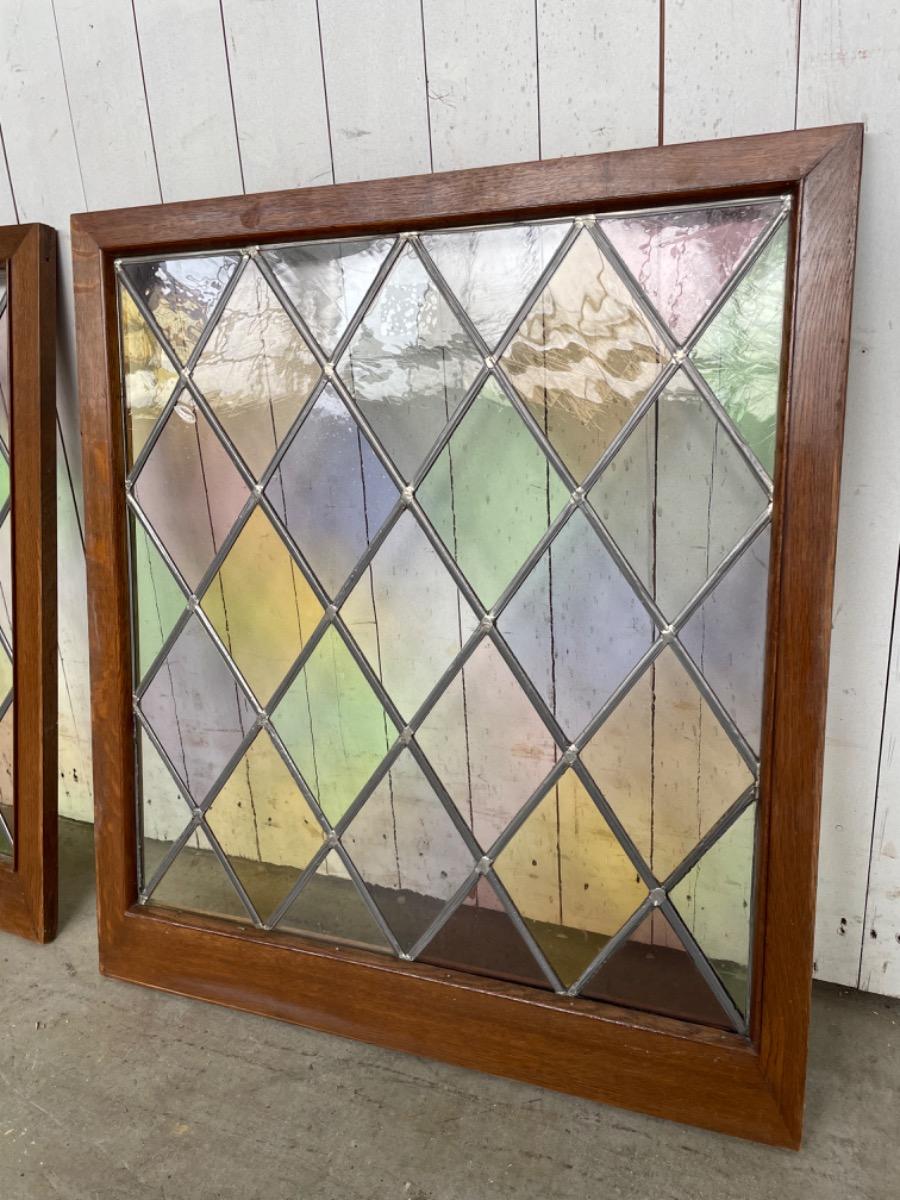 Antique stained glass window