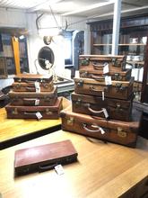 Antique style Antique suitcases in leather, England