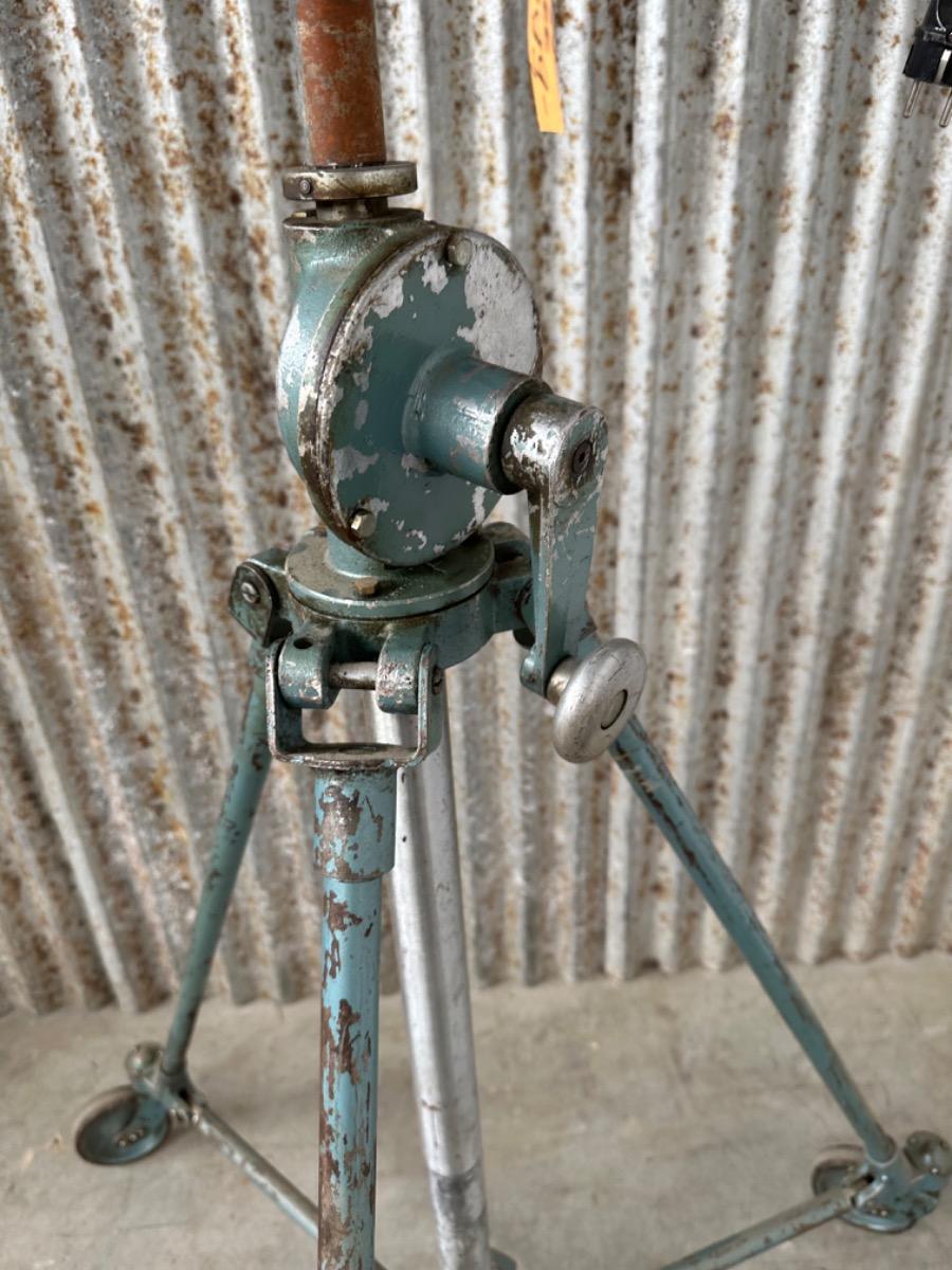 Antique tripod lamp