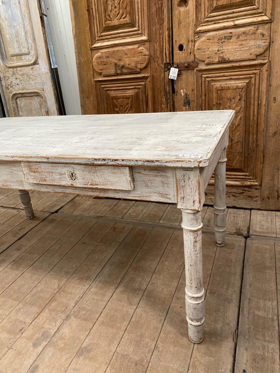 Antique white table