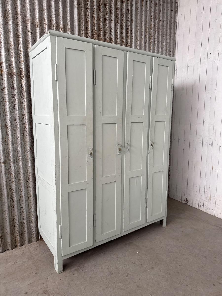 Antique Wooden locker cabinet