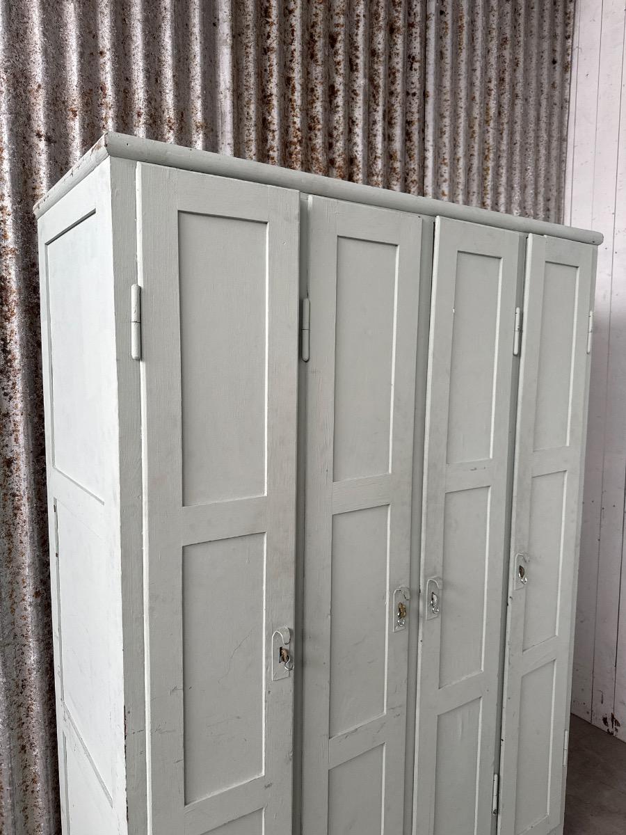 Antique Wooden locker cabinet