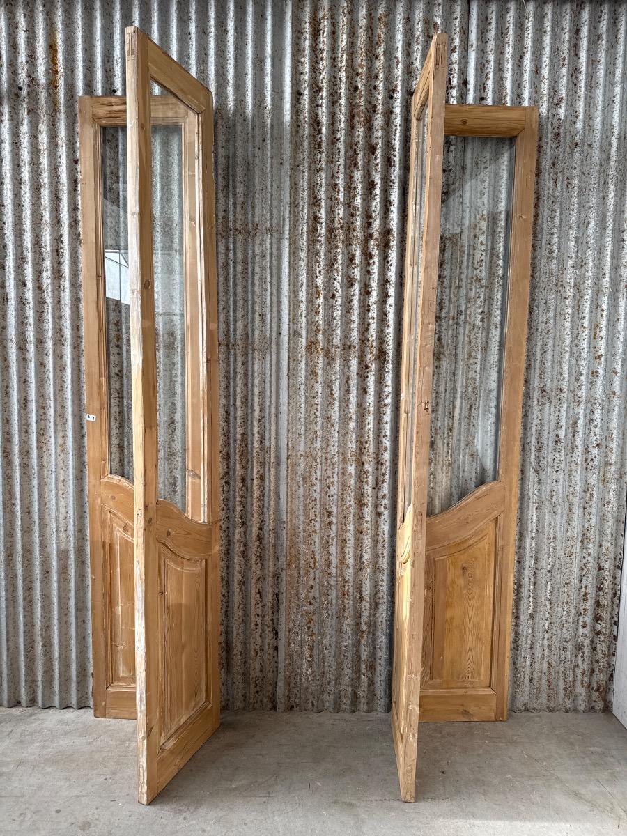 Art deco 4-panel art deco doors with glass