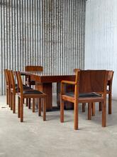 Eetkamerset Art Deco stijl in hout,