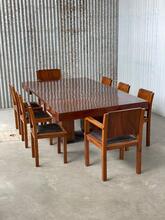 Eetkamerset Art Deco stijl in hout,