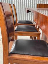 Eetkamerset Art Deco stijl in hout,