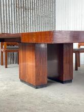 Eetkamerset Art Deco stijl in hout,