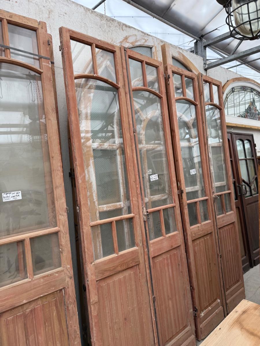 Art nouveau glass doors
