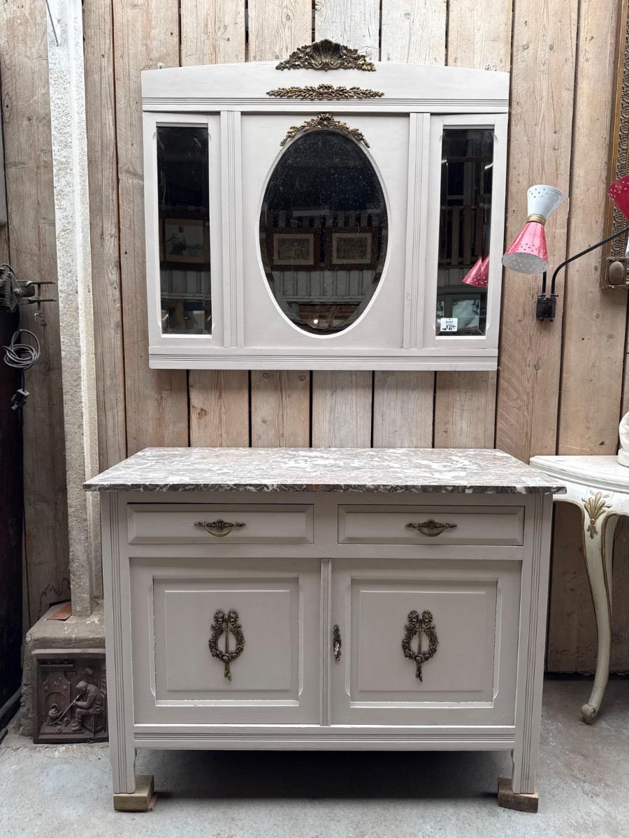   Chest of drawers with marble 