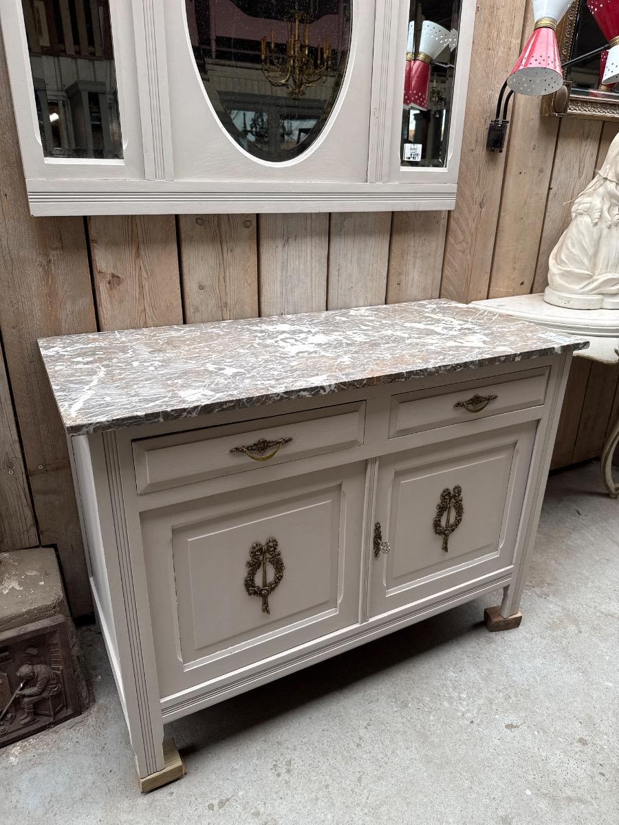   Chest of drawers with marble 