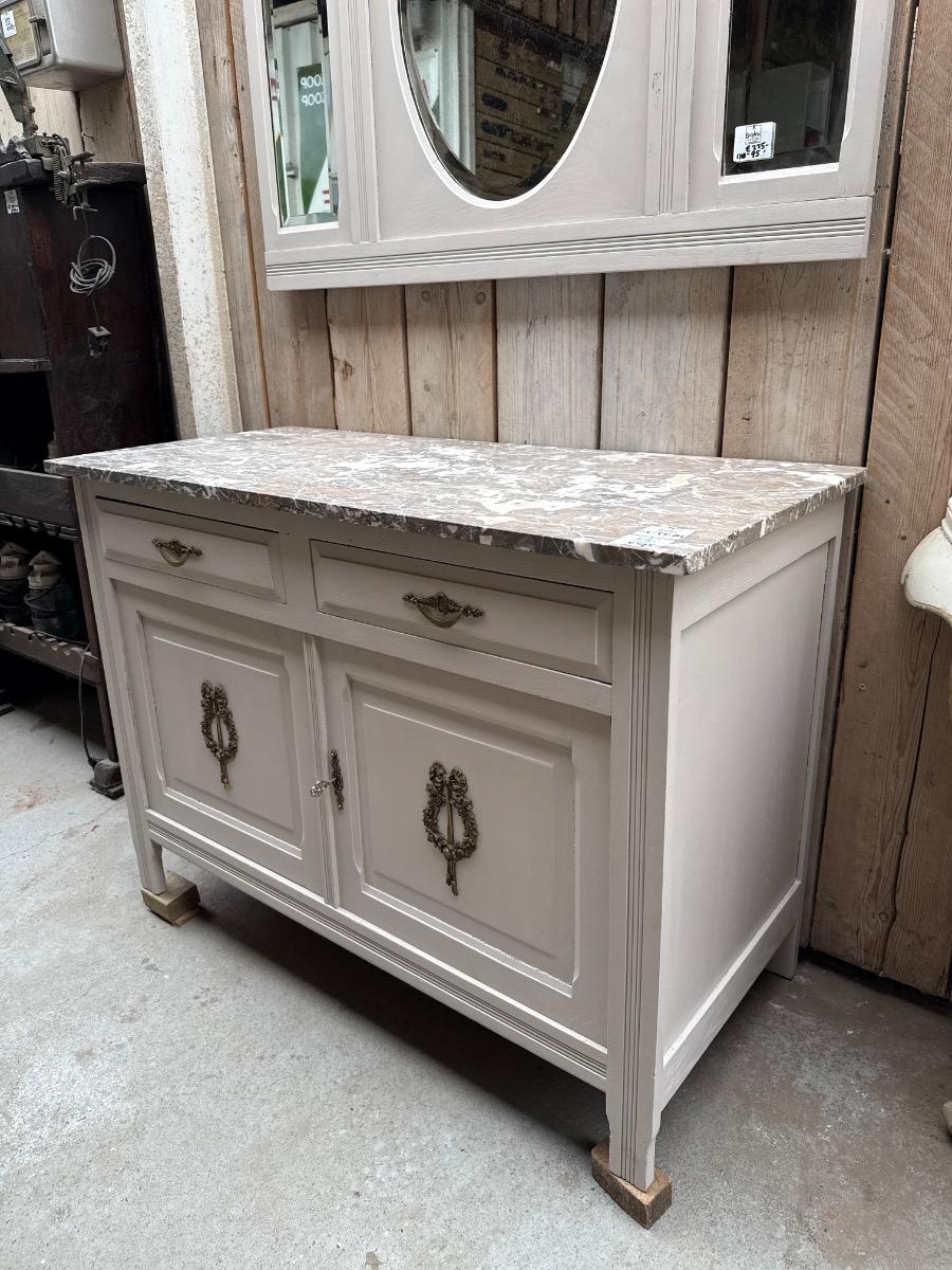  Chest of drawers with marble 