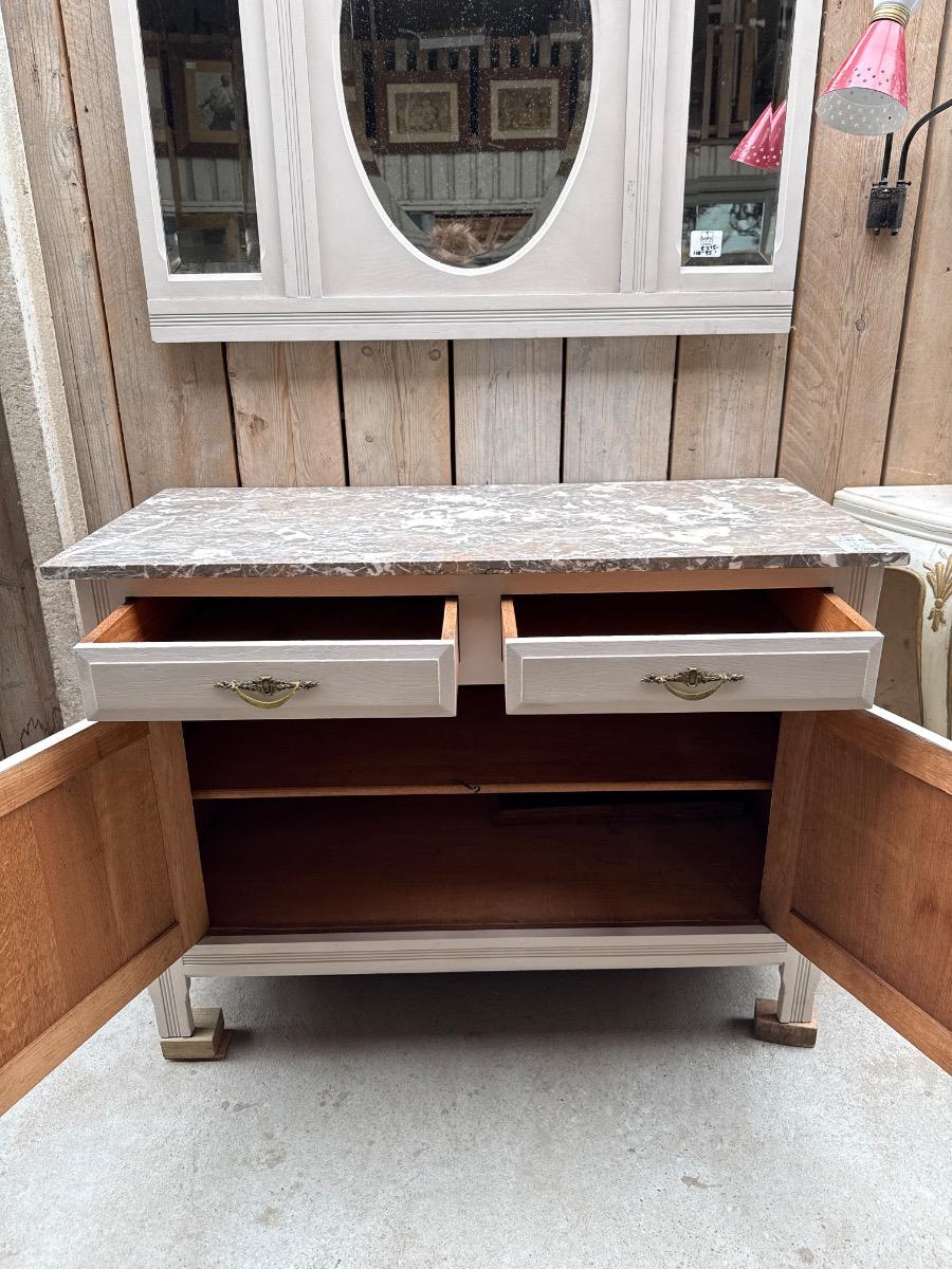   Chest of drawers with marble 