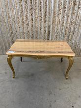 Antique style Coffee Table Hollywood Regency in marmer and iron