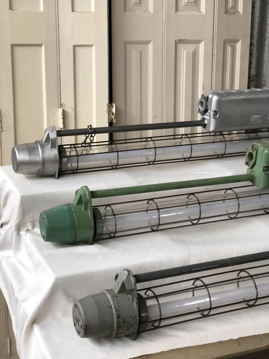 Colored industrial TL LED lights Grey/Green/Silver 1.65m long!