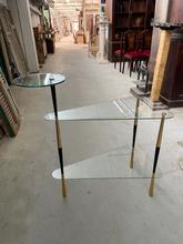 Design style Design table in glass and iron