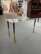 Design style Design table in glass and iron