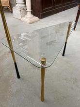 Design style Design table in glass and iron