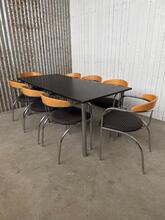 Design table and chair 9 pieces