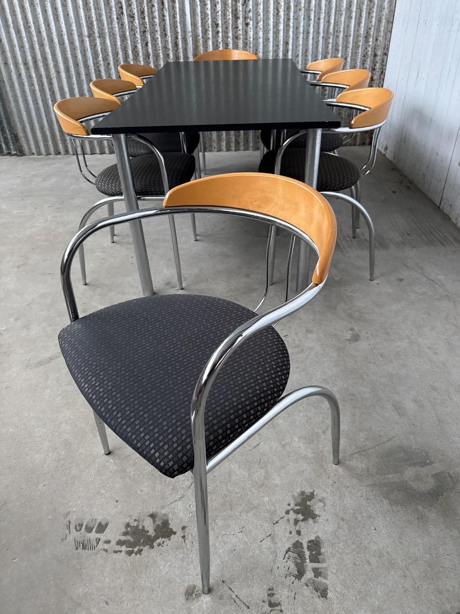 Design table and chair 9 pieces