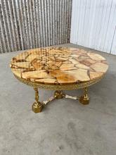 Design tafel Design stijl in glas en ijzer,