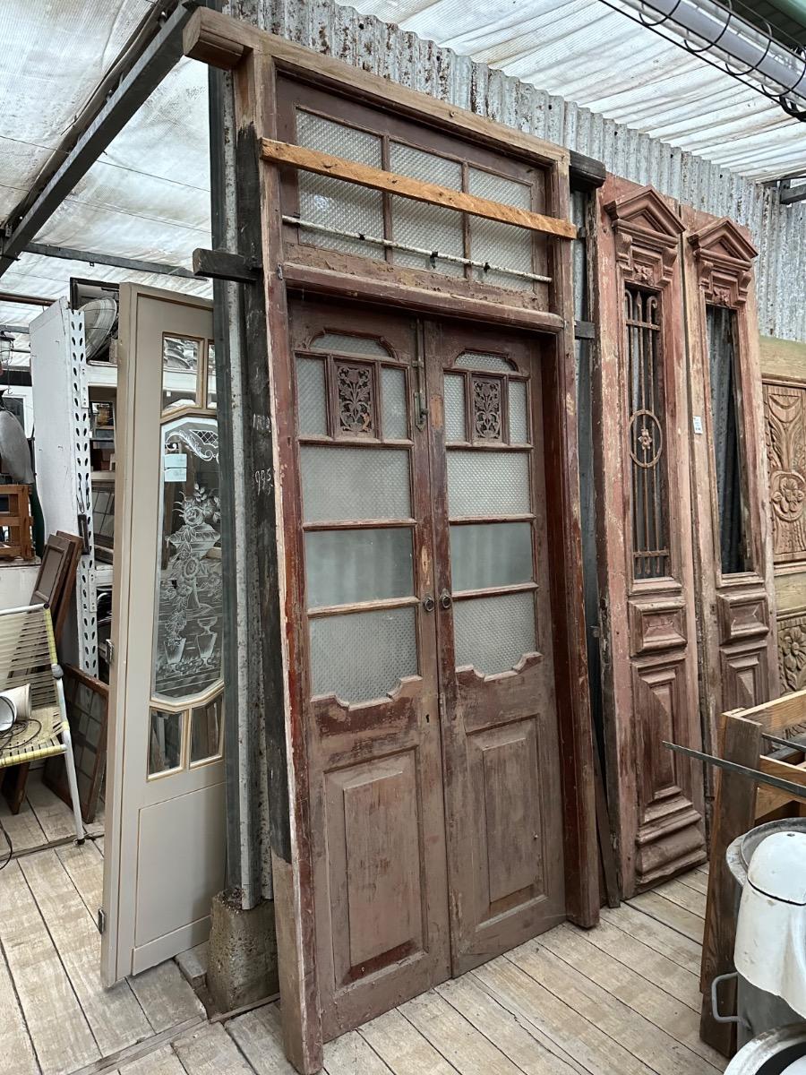 Doors in frame