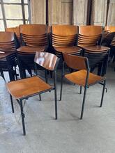 Stoelen Vintage stijl in hout en ijzer, Nederland 1960