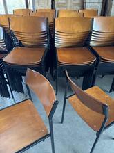 Stoelen Vintage stijl in hout en ijzer, Nederland 1960