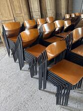 Stoelen Vintage stijl in hout en ijzer, Nederland 1960