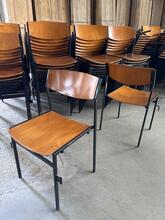 Stoelen Vintage stijl in hout en ijzer, Nederland 1960