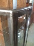 Industrial shopfittings style 2-doors old hospital cabinet in Glass metal, East Europe