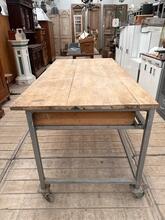 Werk tafel Industrieel stijl in hout en ijzer, Europa