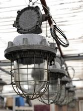 Industriele hanglamp Xxl Industrieel stijl in Ijzer en glas,