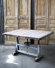 Industriële tafel Industrieel stijl in Hout en ijzer,