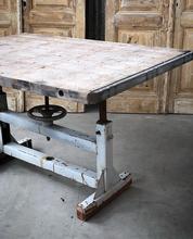 Industriële tafel Industrieel stijl in Hout en ijzer,