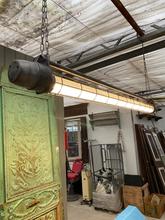Industriële TL lamp Industrieel stijl in Ijzer en glas,