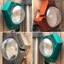 Lampen Industrieel stijl in Ijzer en glas,