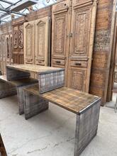 Hoge en lage tafels  industrueel stijl in hout , europa