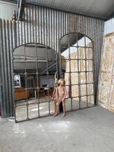 Spiegel  Repro industrieel  stijl in Glas en ijzer, Europa