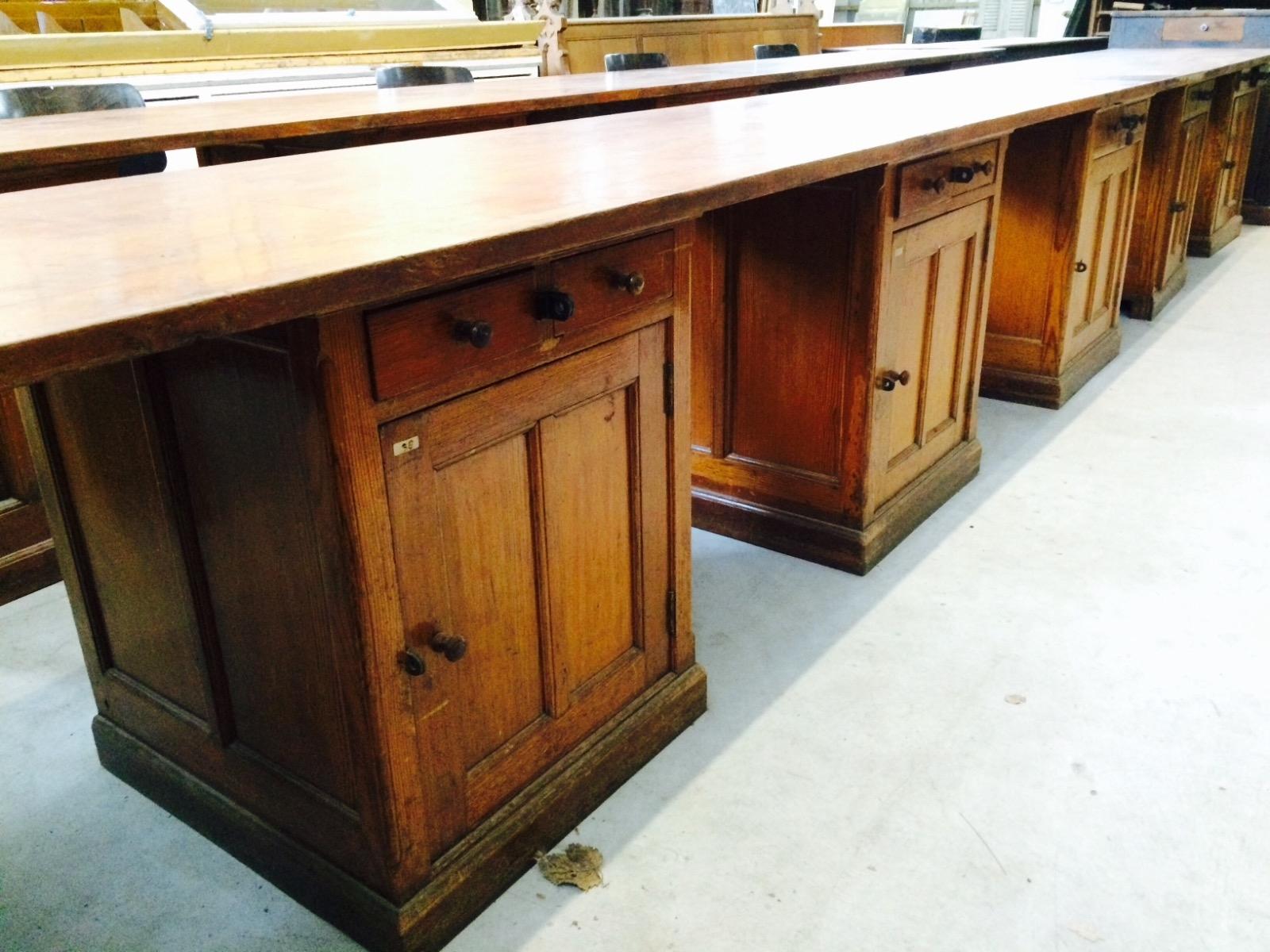 More avaible  Antique worktable old office T.H.Delft