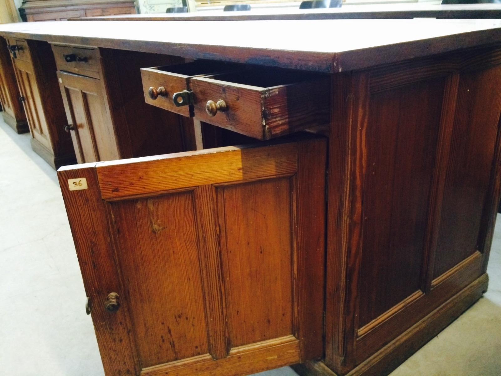 More avaible  Antique worktable old office T.H.Delft