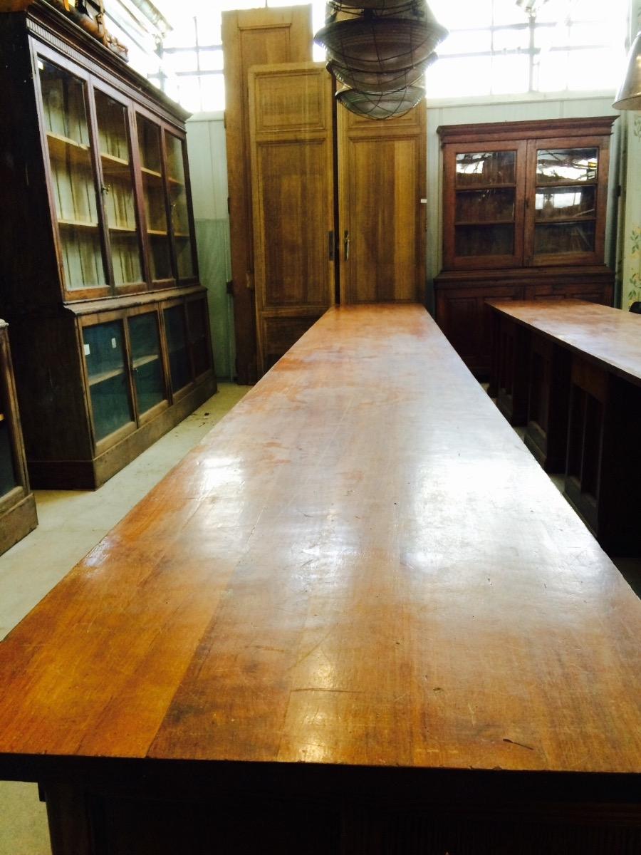 More avaible  Antique worktable old office T.H.Delft