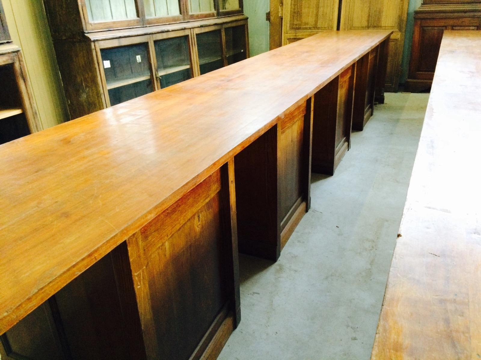 More avaible  Antique worktable old office T.H.Delft