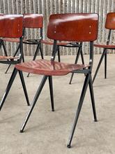 Design Marko style Chairs in wood and iron, Europe 1960