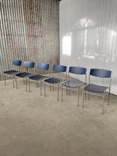 Industrial style Gijs van der sluis chairs  in wood and iron, Europe 20e eeuw