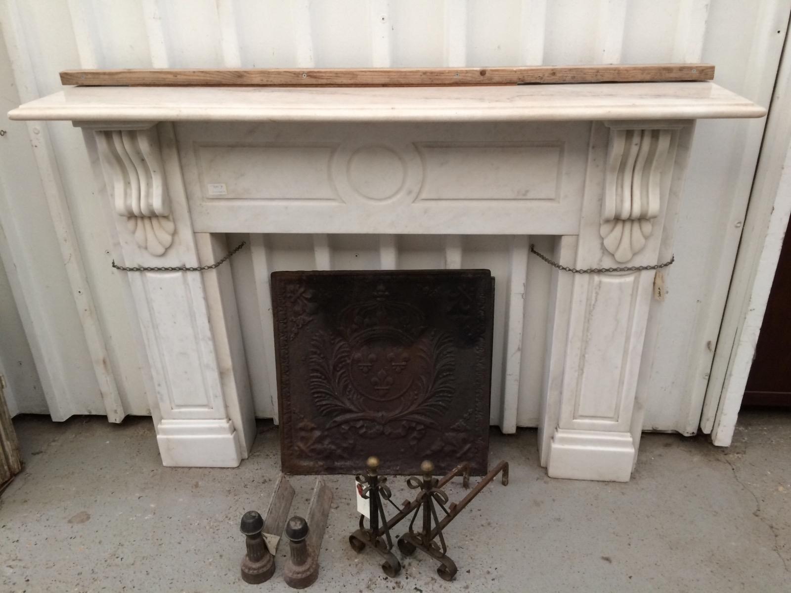 Old building material Fireplace