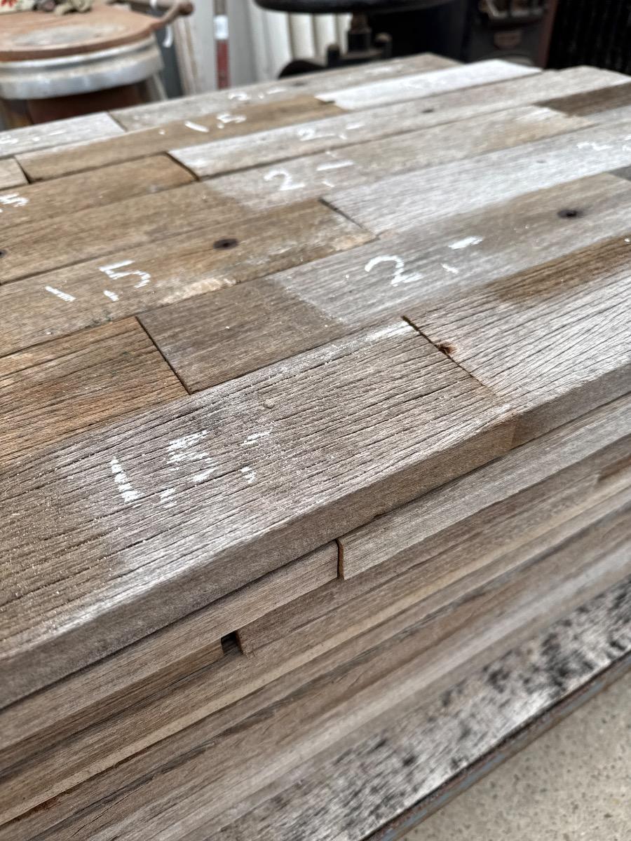 Old hardwood wood